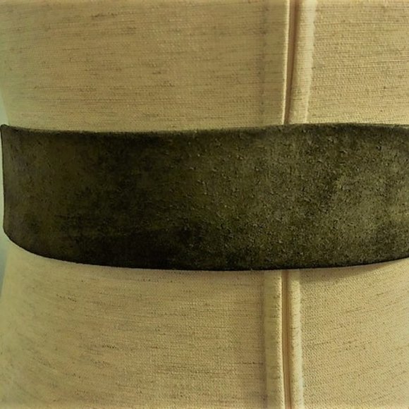 Vintage Olive Green Accessories by Pearl Suede Belt main image 6